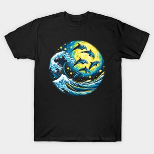 Dolphin starry night T-Shirt